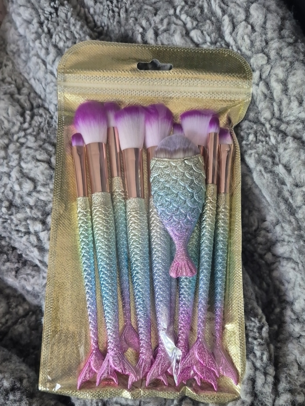 Mermaid Tail Makeup Brush Set